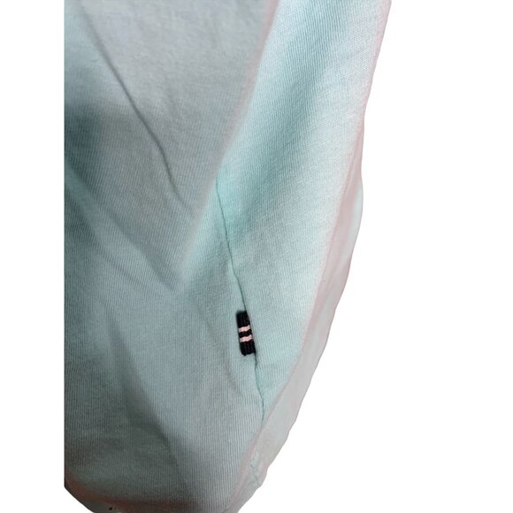 Mens Nautica Get Lei'd The Aloha Lounge Shirt Short Sleeve Sz L Aqua Blue - Picture 4 of 5